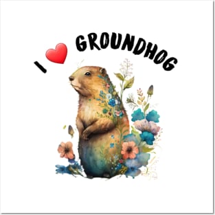 I love groundhog Posters and Art